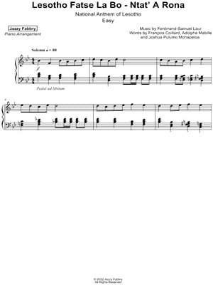 Lesotho Fatse La Bo - Ntat' A Rona [easy]