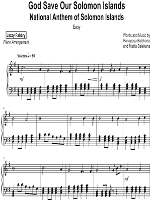 God Save Our Solomon Islands [easy]