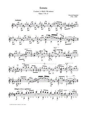 Sonata in E Minor, Op. 3, No. 6