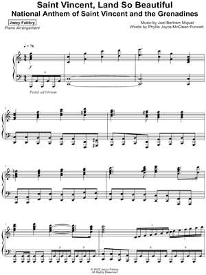 Saint Vincent, Land So Beautiful