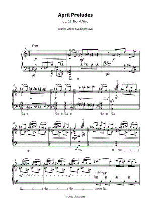 April Preludes - Op. 13, No. 4, Vivo