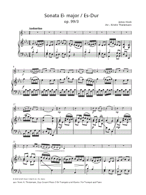 Sonata in Eb Major, Op. 99, No. 3 - Trumpet & Piano