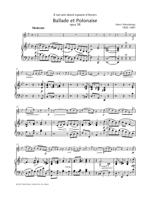 Ballade et Polonaise, Op. 38 - Violin & Piano