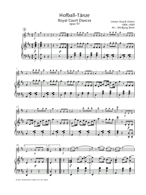 Royal Court Dances, Op. 51 - Violin & Piano