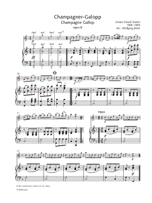 Champagne Gallop, Op. 8 - Violin & Piano