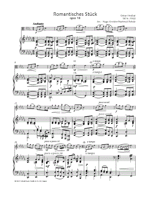 Romantisches Stück, Op. 18 - Viola & Piano