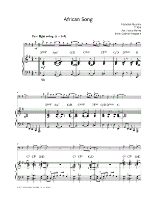 African Song No. 8 - Cello & Piano