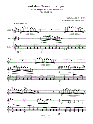 Auf dem Wasser zu singen - Guitar Trio