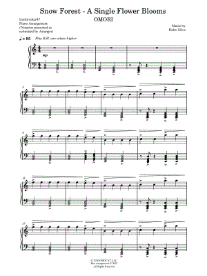 Snow Forest - A Single Flower Blooms