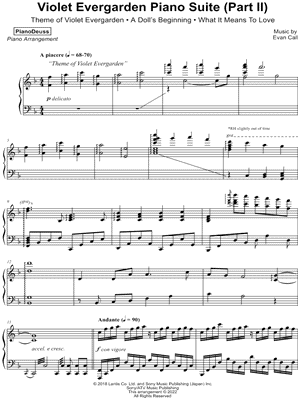 Violet Evergarden Piano Suite (Part II)