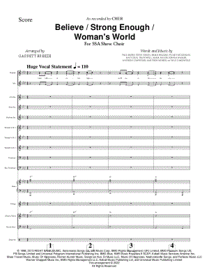 Believe / Strong Enough / Woman's World [Instrumental Accompaniment Score and Parts]