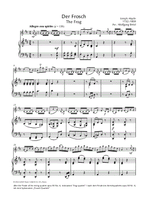 Der Frosch - Violin & Piano