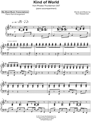 Kind of World [piano accompaniment]