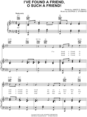 I've Found a Friend, O Such a Friend!