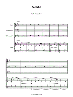 Faithful - String Trio & Piano