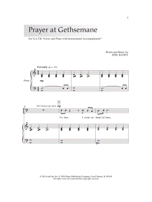 Prayer at Gethsemane