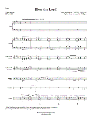 Bless the Lord! [Rhythm Section Score]