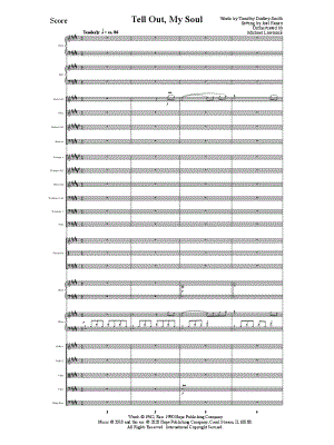 Tell Out, My Soul [Orchestral Score]