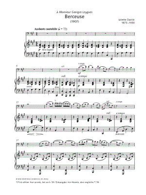 Berceuse - Cello & Piano