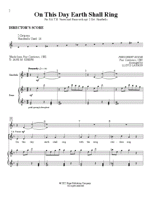 On This Day Earth Shall Sing [Handbell Score]