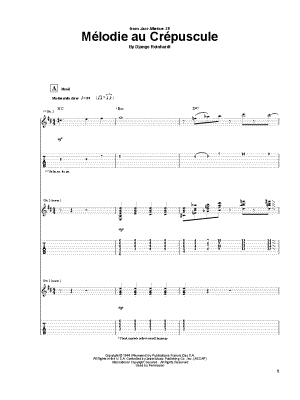 Mélodie au Crépuscule