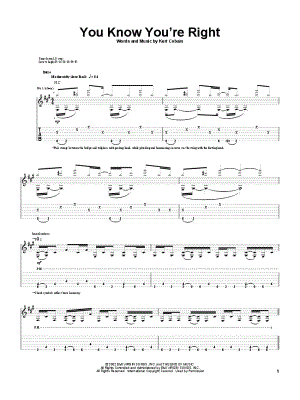 You Know You're Right