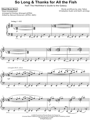 So Long & Thanks for All the Fish