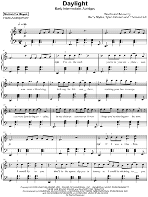 Daylight [early intermediate - abridged]