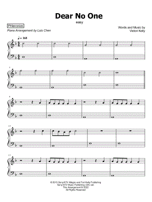 Dear No One [easy]