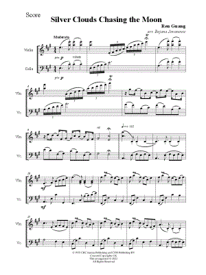 Silver Clouds Chasing the Moon - Violin & Cello