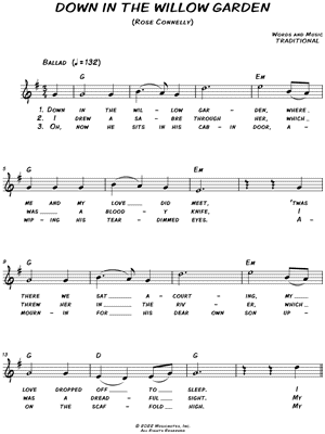 Down in the Willow Garden