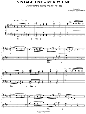 Album for the Young, Op. 68, No. 33: Vintage Time - Merry Time