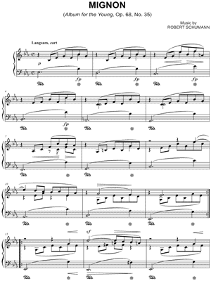 Album for the Young, Op. 68, No. 35: Mignon
