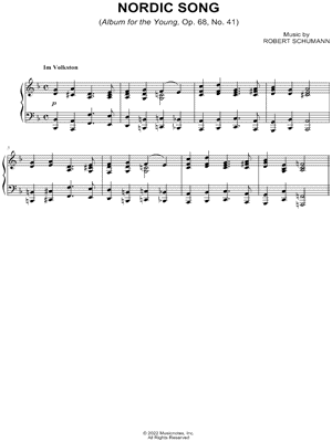 Album for the Young, Op. 68, No. 41: Nordic Song