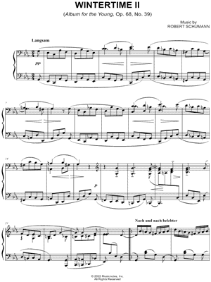 Album for the Young, Op. 68, No. 39: Wintertime II
