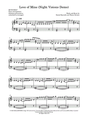 Love of Mine (Night Visions Demo)