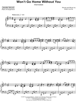 Won't Go Home Without You [intermediate]