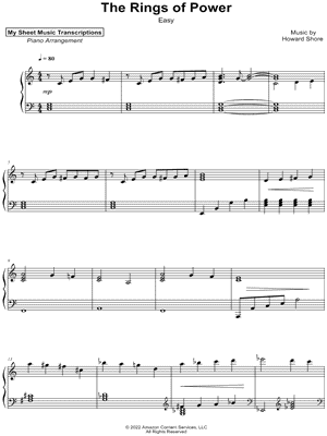 The Lord of the Rings: The Rings of Power Main Title [easy]