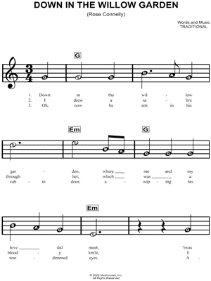 Down in the Willow Garden