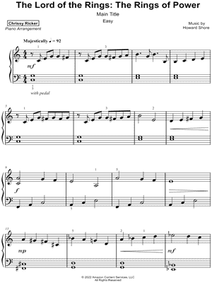 The Lord of the Rings: The Rings of Power Main Title [easy]