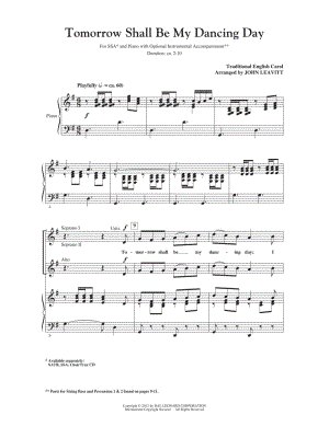 Tomorrow Shall Be My Dancing Day