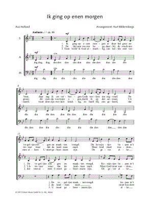 Ik ging op enen morgen