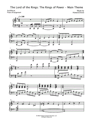 The Lord of the Rings: The Rings of Power Main Title