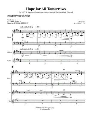Hope for All Tomorrows [Instrumental Parts]