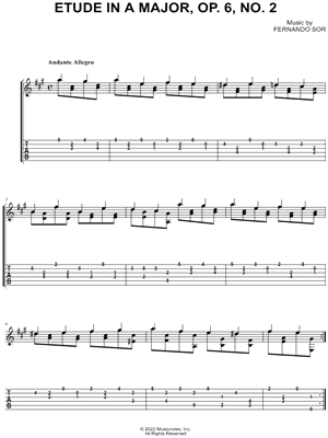 Etude in A Major, Op. 6, No. 2