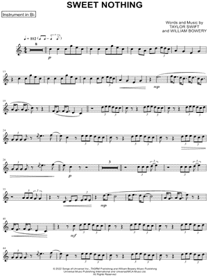 Sweet Nothing - Bb Instrument