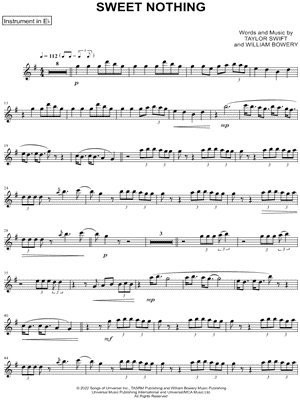 Sweet Nothing - Eb Instrument