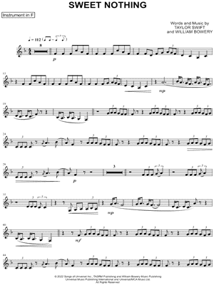 Sweet Nothing - F Instrument