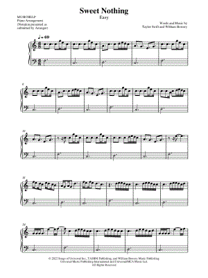 Sweet Nothing [easy]