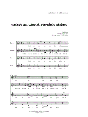 Weisst du wieviel Sternlein stehen